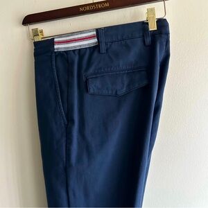 Eleventy Elastic Band Navy Chinos